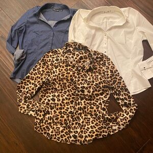 New York & Company-Size XL-Long Sleeve shirts